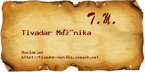 Tivadar Mónika névjegykártya